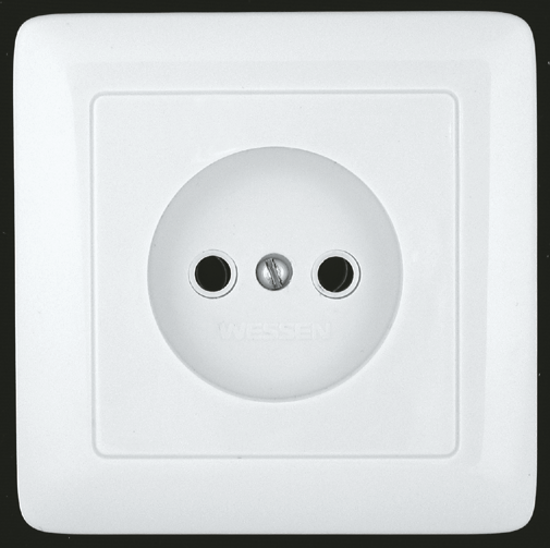 Розетка без заземления без шторок, С/У, 16а, 250В (белый) Хит Systeme Electric, RS10-132-B