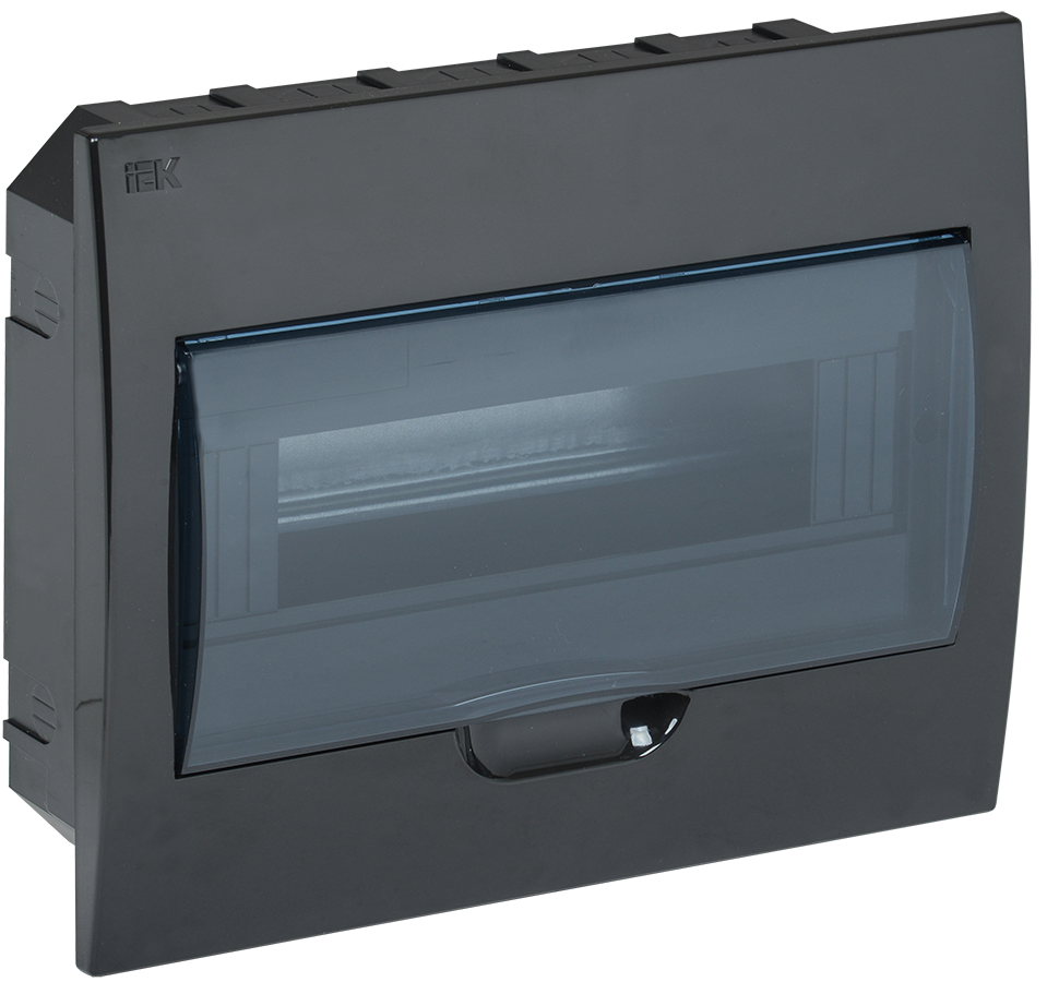 Корпус модульный пл. встр. ЩРВ-П-12 черный IP41 ИЭК, MKP12-V-12-41-K02