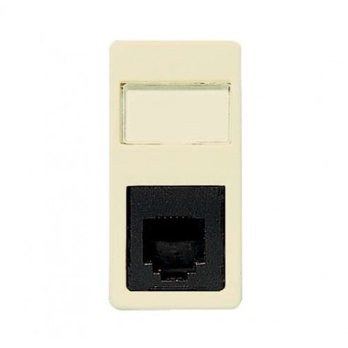 2117_8 BA TF Розетка 1 модуль 8 конт RJ 11 белая Stylo  ABB