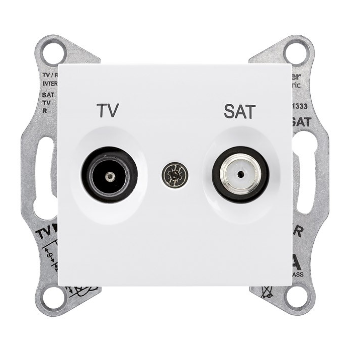 Розетка TV/SAT, оконечная, 1 db (белый) Sedna Schneider Electric, SDN3401621
