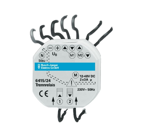 6415/24 Реле разделительное для приводов постоянного тока Busch-Jalousiecontrol, 24 В ABB, 2CKA006410A0363