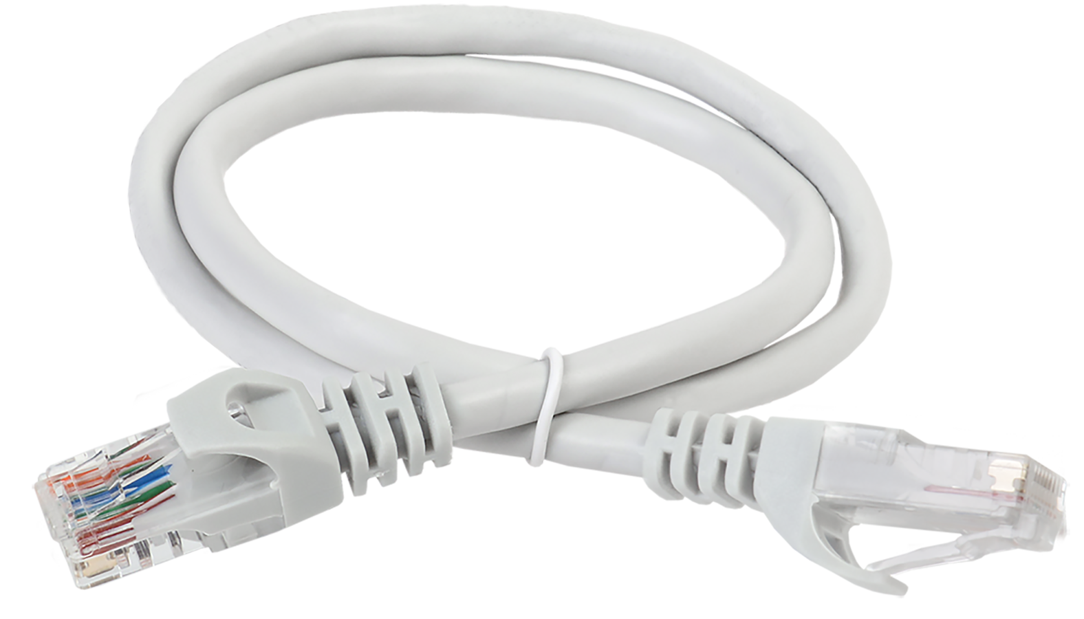 ITK Коммутационный шнур (патч-корд), кат.6 UTP, 3м, серый ИЭК, PC01-C6U-3M
