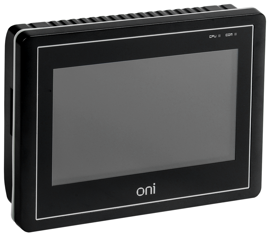 Панель оператора ETG 7” базовая пластиковый корпус ONI, ETG-A8TS-HSSN-S-070