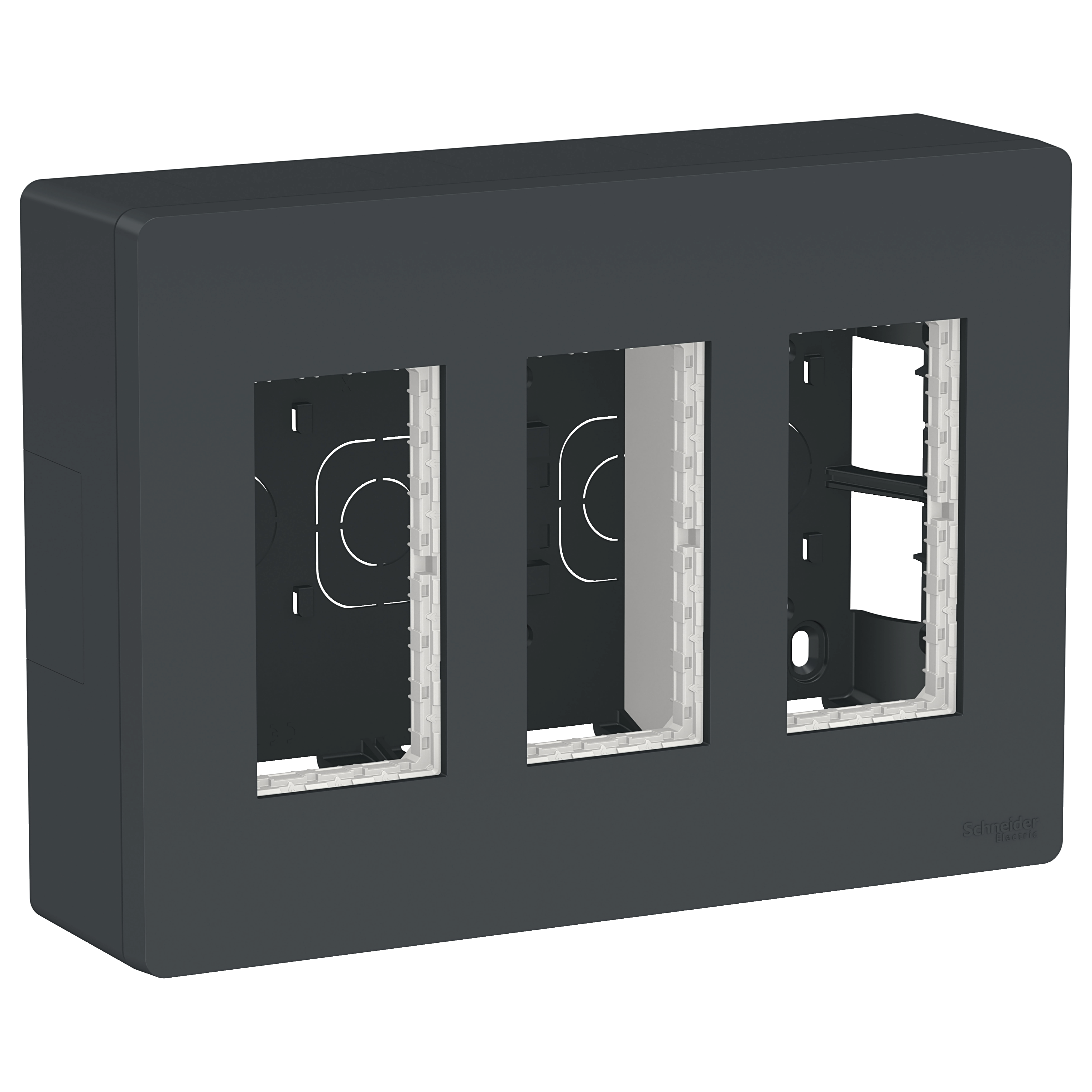 Блок открытой установки 3х2 (антрацит) Unica System+ Schneider Electric, NU123454