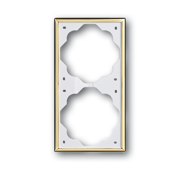 1722-73 Рамка 2-постовая (золото) impuls ABB, 2CKA001754A3542