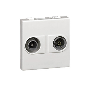 Розетка Mosaic -2М TV-радио тупиковая 2М  Legrand, 074380