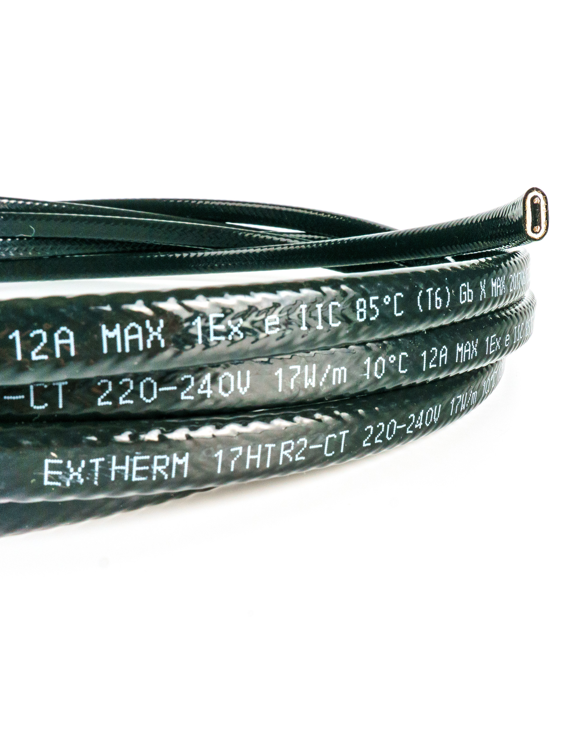 Extherm Extherm 10HXTR2-CR Саморегулирующийся нагревательный кабель промышленного применения (трубы, узлы, резервуары) 10 Вт/м, 16AWG, термопласт