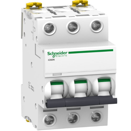 iC60N 3P 16А Автоматический выключатель 3-полюсный, 16А, 6кА (хар-ка C) Schneider Electric, A9F74316