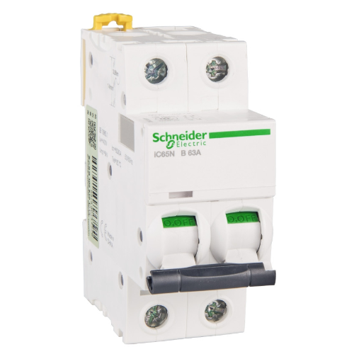 iC65N 2P 63А Автоматический выключатель 2-полюсный, 63А, 6кА (хар-ка B) Schneider Electric