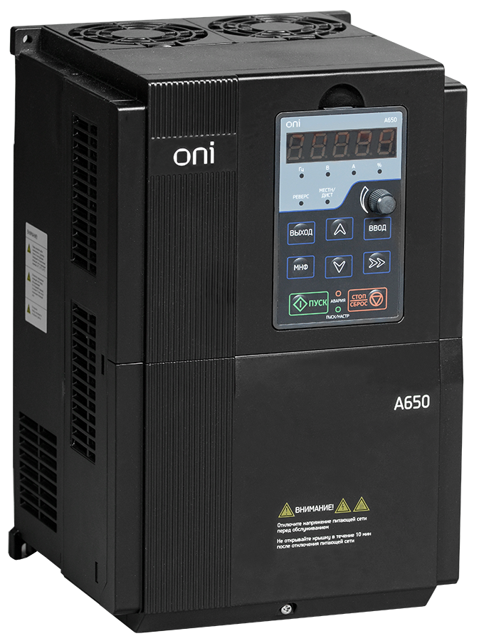 Преобразователь частоты A650 380В 3Ф 18,5kW 37А ONI, A650-33E18T
