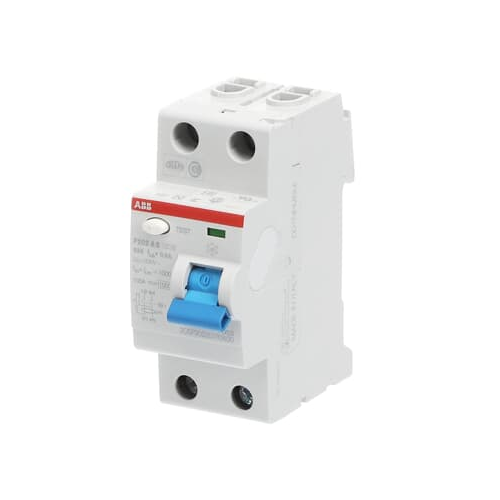 F202 A-S 63/300 Блок утечки тока 2-полюсный, 63A, 300mA, тип А-S (УЗО) ABB, 2CSF202201R3630