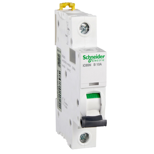 iC65N 1P 10А Автоматический выключатель 1-полюсный, 10А, 6кА (хар-ка B) Schneider Electric, A9F17110