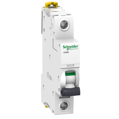 iC60N 1P 40А Автоматический выключатель 1-полюсный, 40А, 6кА (хар-ка B) Schneider Electric, A9F73140