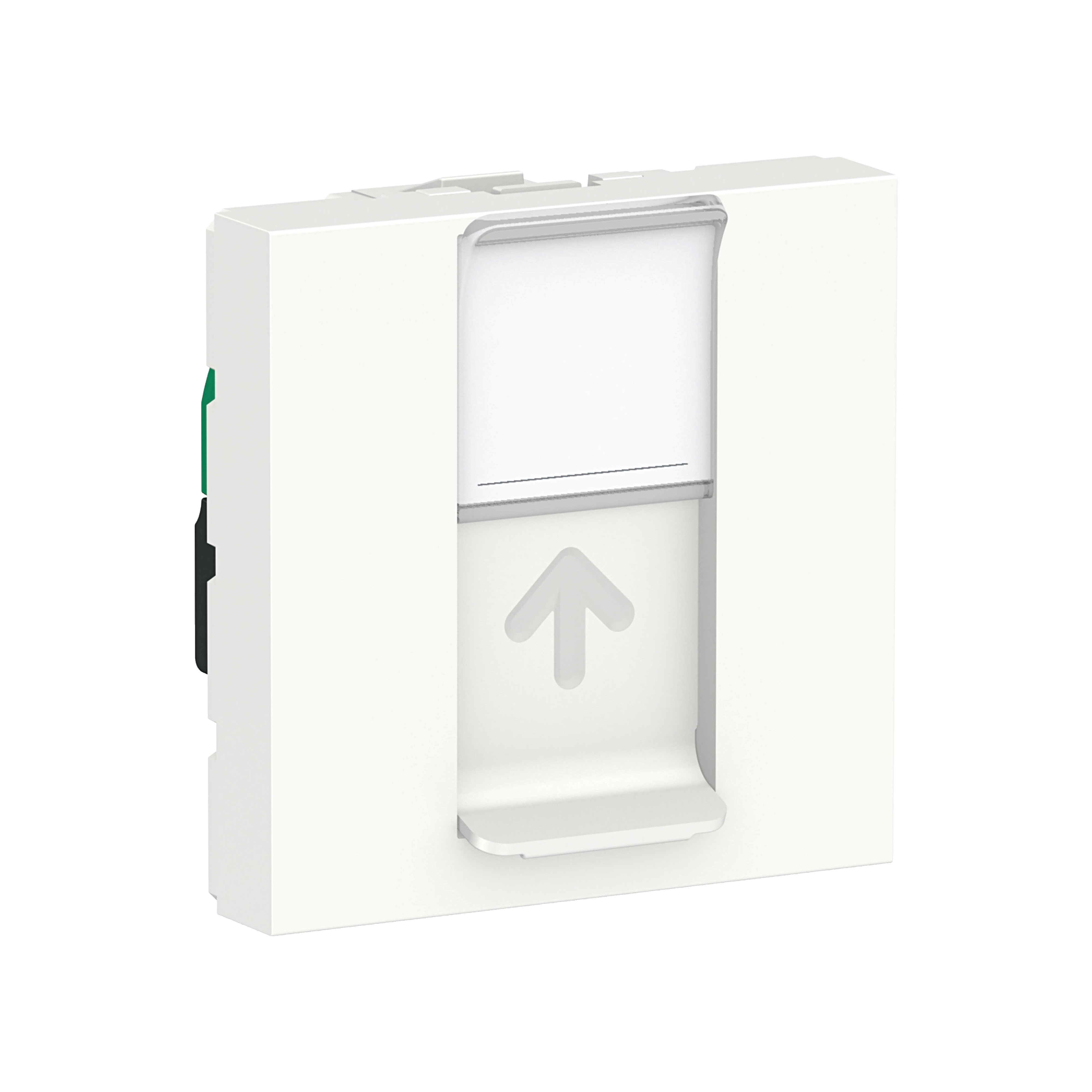 Розетка компьютерная RJ45, одиночная, кат.5е, UTP, 2модуля (белый) Unica Modular  Schneider Electric, NU341118