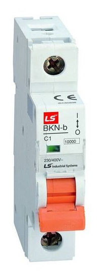 BKN-b Автоматический выключатель 1-полюсный, 2А, 10kА (хар-ка C) LSis, 061106808B
