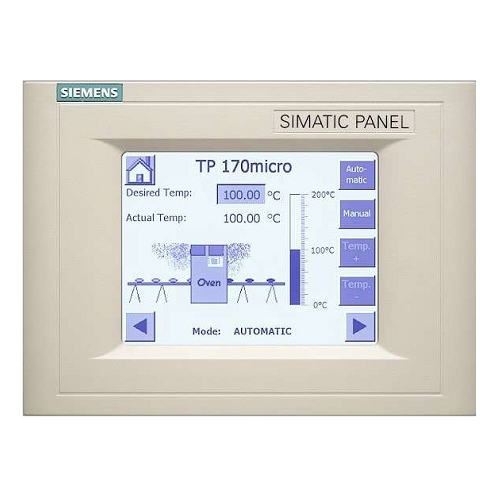 Simatic Сенсорная панель TP170 Micro для Simatic S7-200 5,7 голубой экран Siemens
