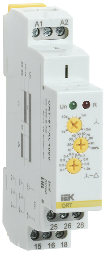 Реле пуска звезда-треугольник ORT, 400В AС IEK, ORT-ST-AC400V