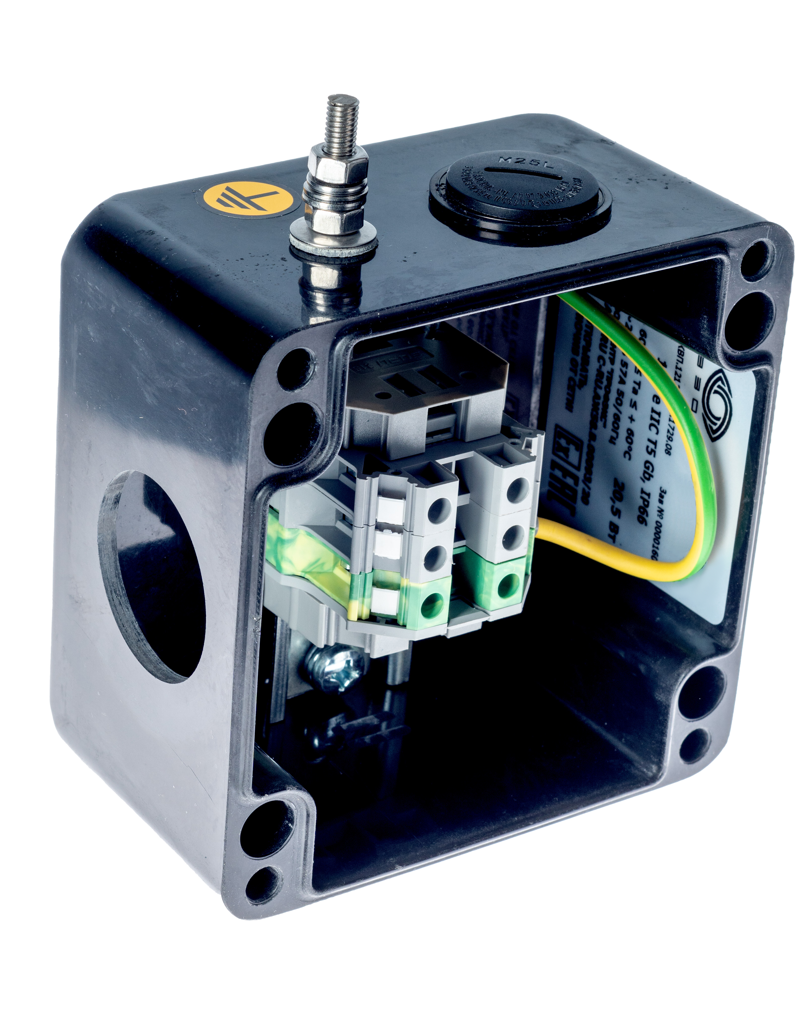 Extherm SBORKA 1P/1L Коробка с индикацией на опоре для подключения или оконцевания 1 нагревательной секции