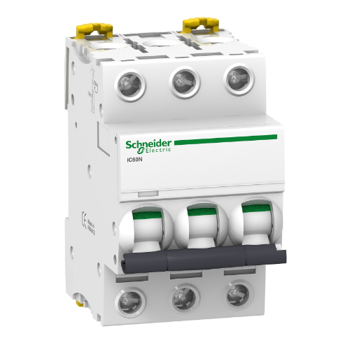iC60N 3P 6A Автоматический выключатель 3-полюсный, 6А, 6кА (хар-ка D) Schneider Electric