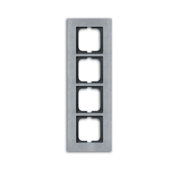 1724-860 Рамка 4-постовая, серия carat, сталь ABB, 2CKA001754A4257