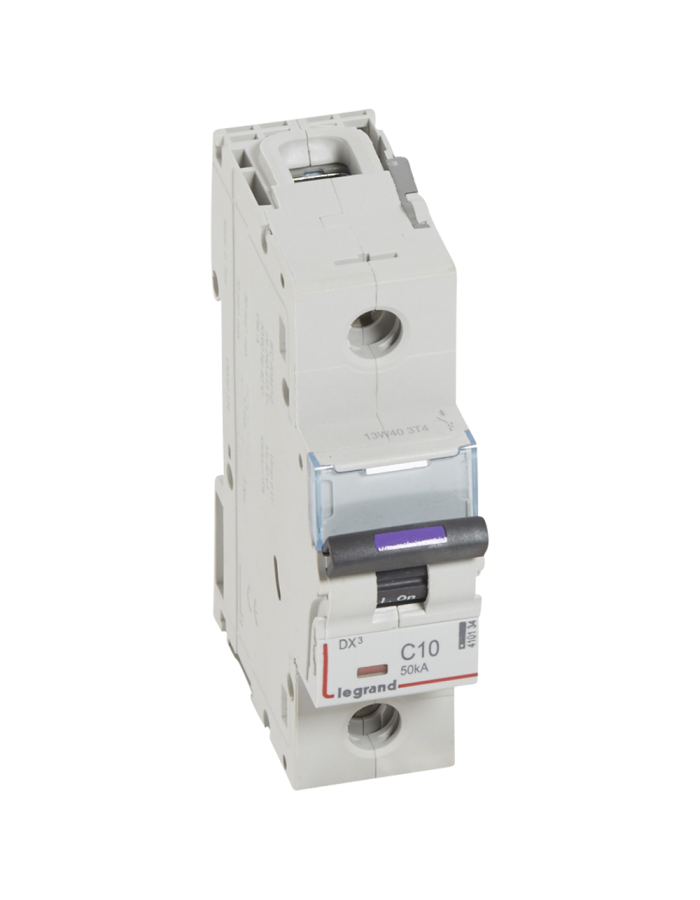 DX3 Автоматический выключатель 1-полюсный, 10A, 50kA (хар-ка C) Legrand, 410134
