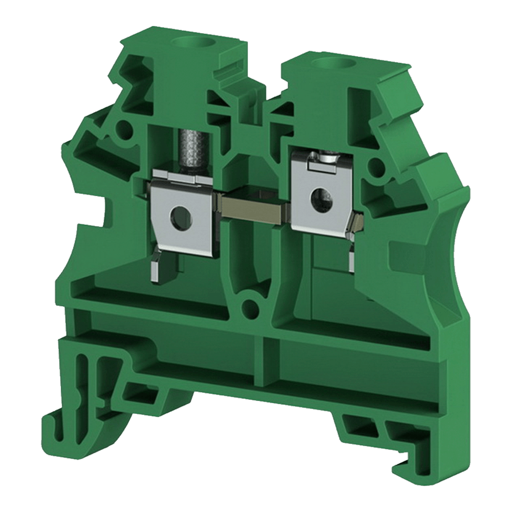 AVK 4 (RP) Клеммник на DIN-рейку 4мм? (зелёный) Klemsan, 304132RP