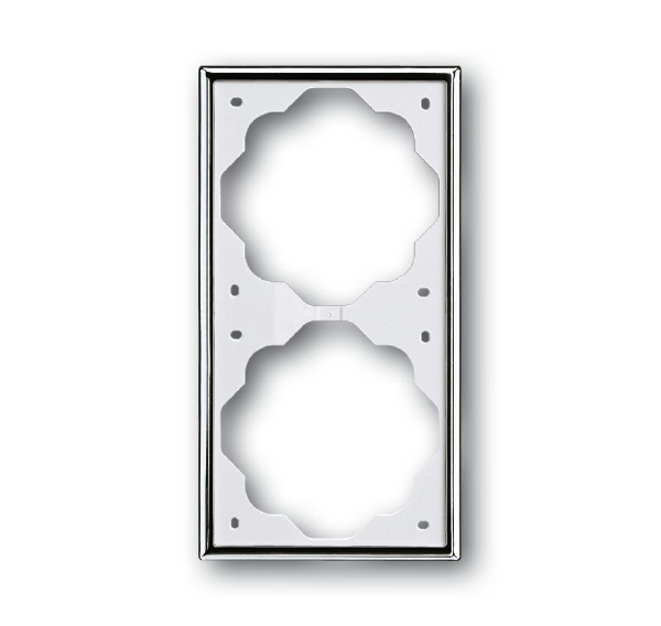 1722-726 Рамка 2-постовая (хром) impuls ABB, 2CKA001754A4134