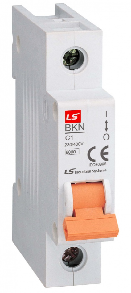 BKN Автоматический выключатель 1-полюсный, 4A, 6kА (хар-ка B) LSis, 061106168B