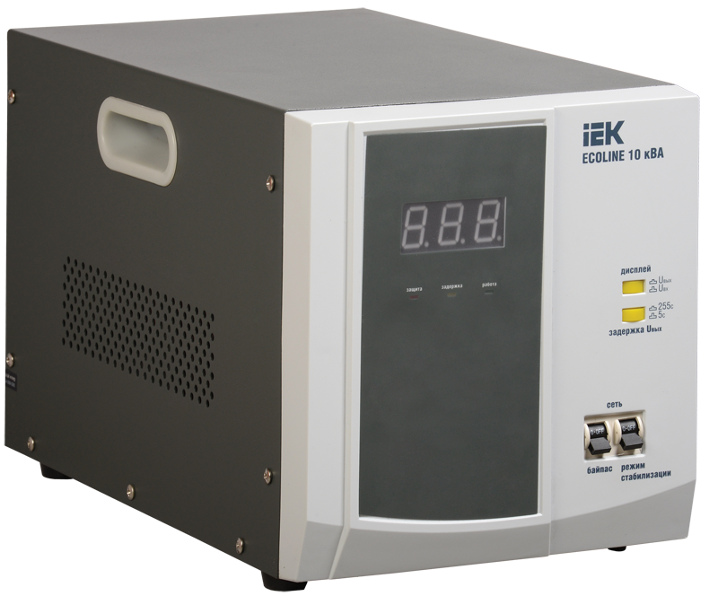 Стабилизатор напряжения переносной серии Ecoline 10 кВА IEK, IVS26-1-10000