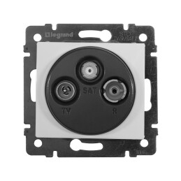Розетка TV+FM+SAT (оконечная) Valena белый  Legrand, 774436