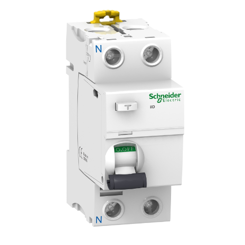 iID 2Р 25A 10mA AC Блок утечки тока 2-полюсный, 25A, 10mA, тип АC (УЗО) Schneider Electric, A9R10225