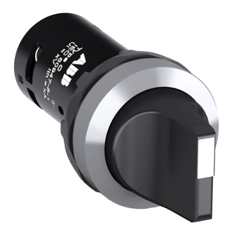 C2SS1-30B-20 Переключатель 2-х позиционный черный 2НО с фиксацией ABB, 1SFA619200R3026