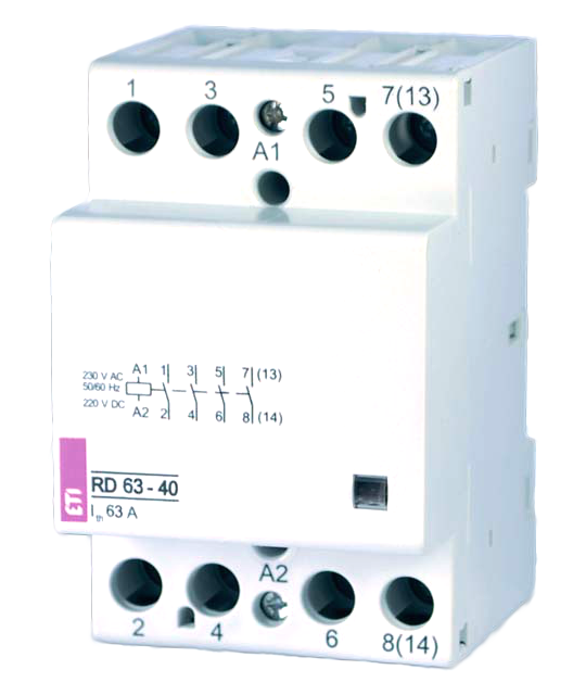 R 40-40 230V Модульный контактор 40А, 4НО ETI, 2463410