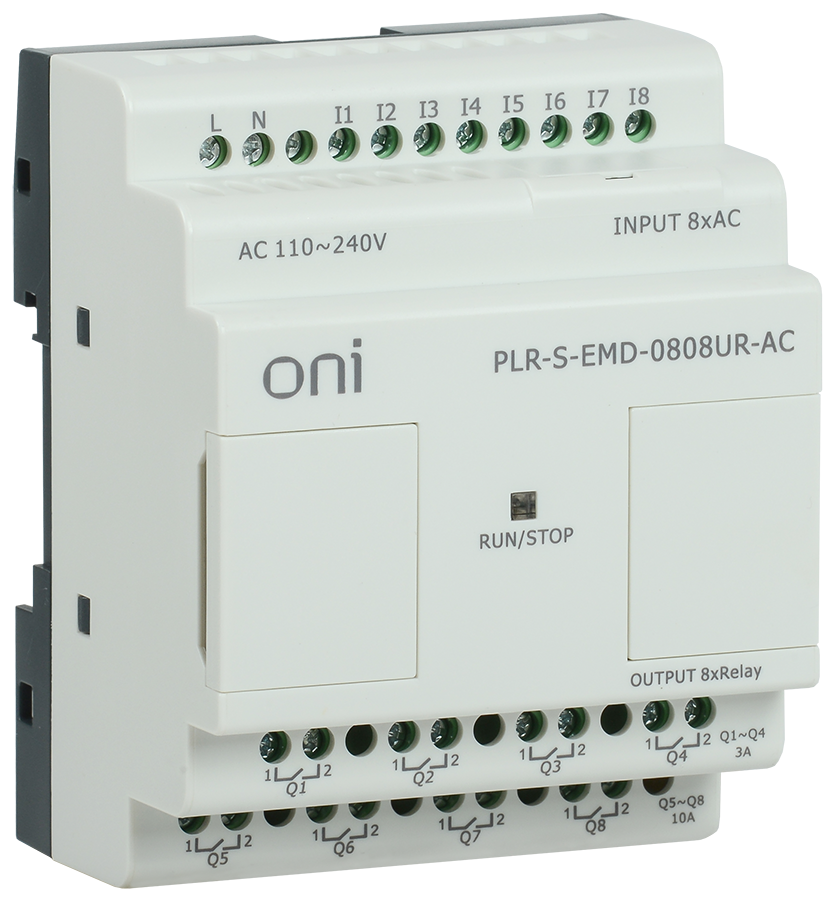 Логическое реле PLR-S. Расширение 8DI/8DO (R) 220В AC ONI, PLR-S-EMD-0808UR-AC
