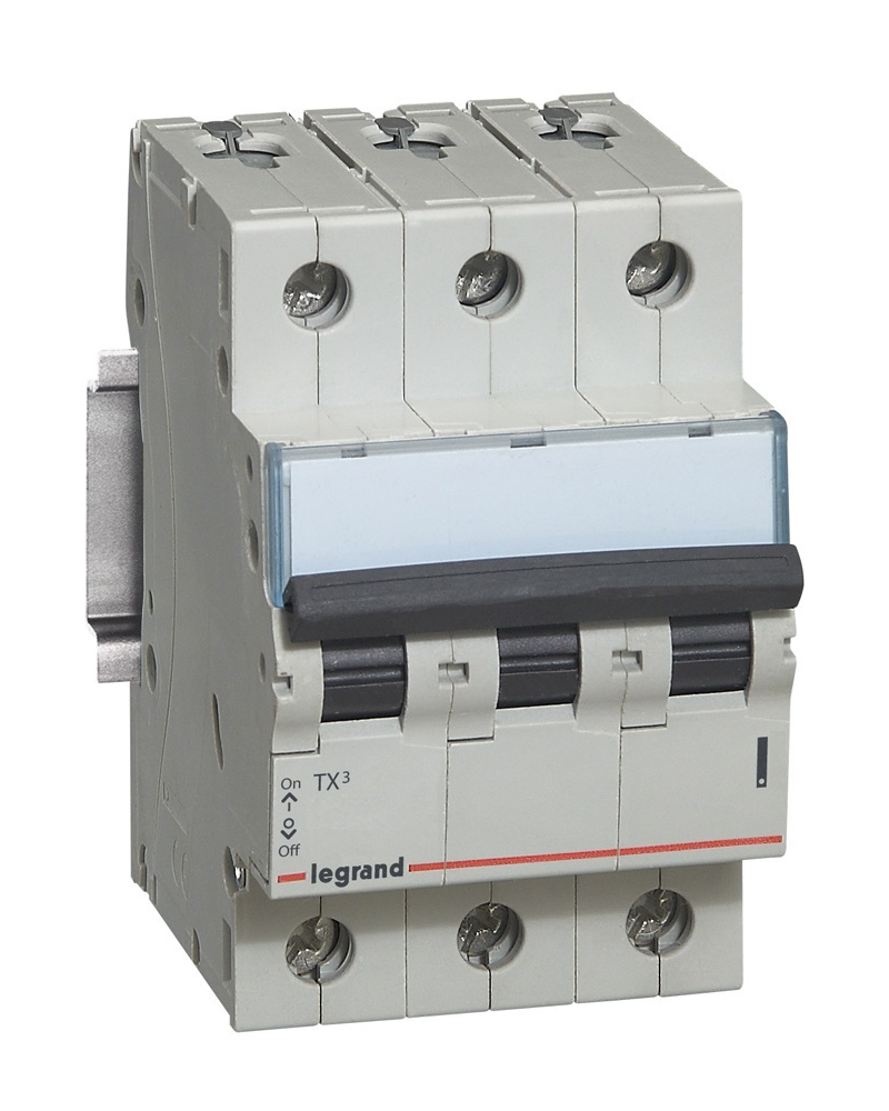 TX3 Автоматический выключатель 3-полюсный, 32А, 6kА (хар-ка B) Legrand, 404003