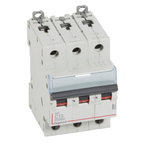 DX3 Автоматический выключатель 3-полюсный, 13А, 16kA (хар-ка C) Legrand, 409253