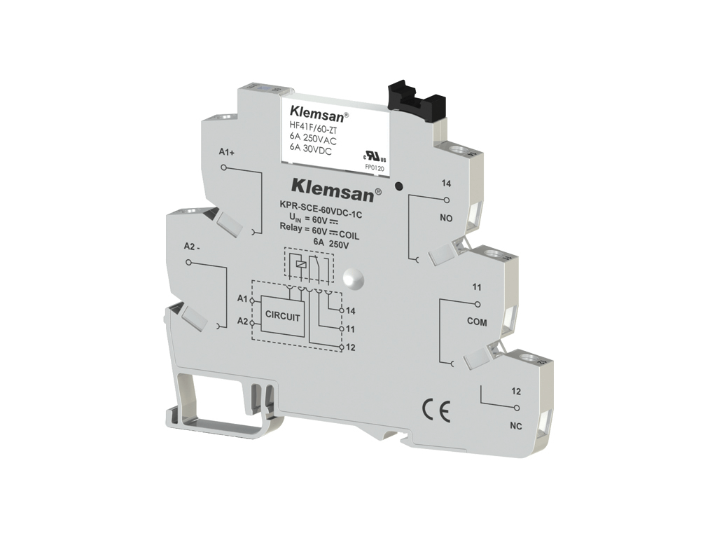 KPR-SCE-60VDC-1C Интерфейсное реле 6A Klemsan, 270834