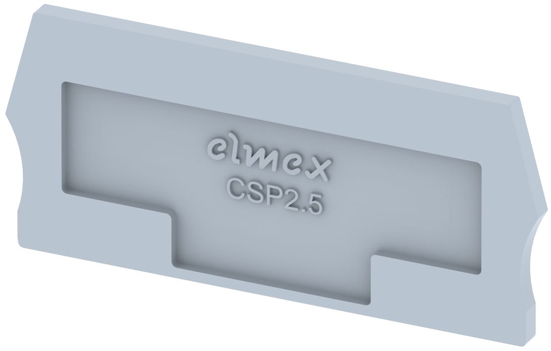 3910840000  CSP2.5-GREY Концевая пластина для клемм, серая Elmex