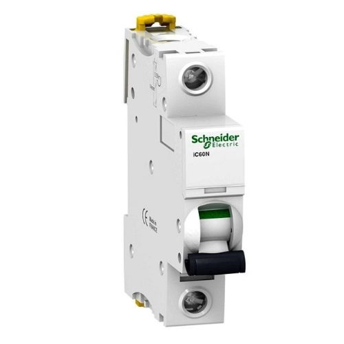 iC60N 1P 0.5А Автоматический выключатель 1-полюсный, 0.5А, 6кА (хар-ка C) Schneider Electric, A9F74170