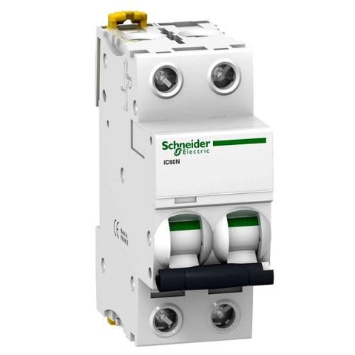 iC60N 2P 63А Автоматический выключатель 2-полюсный, 63А, 6кА (хар-ка C) Schneider Electric