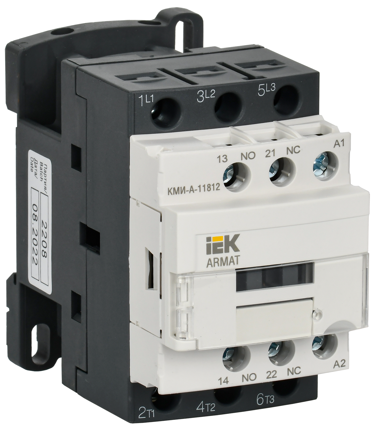 ARMAT Контактор КМИ-А-11812 LC1D 18А 110В/АС3 1НО/1НЗ ИЭК, AR-ACC-11-018-110-11