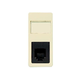 2117 BA TF розетка 1 мод 4 конт RJ 11 белая Stylo  ABB