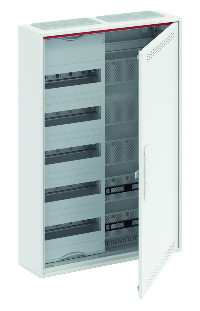 CA25VML Шкаф 60М навесной с медиапанелями IP30, 800x550x160 между DIN-рейками 125 мм и самозажимными клеммами N/PE и дверью с вент. отверстиями CA25VM