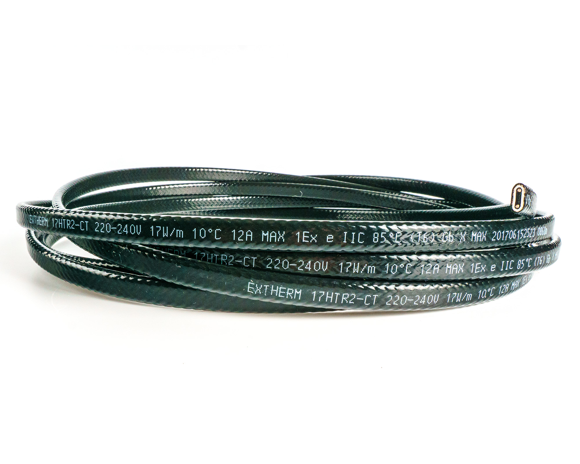 Extherm Extherm 25HXTR2-CR Саморегулирующийся нагревательный кабель промышленного применения (трубы, узлы, резервуары) 25 Вт/м, 16AWG, термопласт