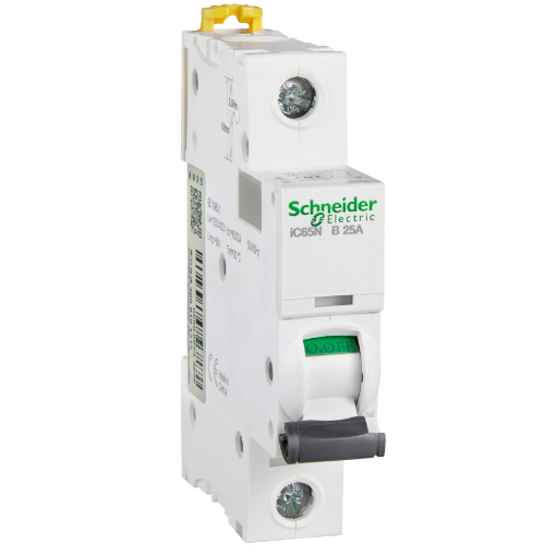 iC65N 1P 25А Автоматический выключатель 1-полюсный, 25А, 6кА (хар-ка B) Schneider Electric