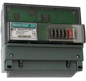 Счетчик 3-х фазный однотарифный 3*230/400 5-60А Меркурий, 231 АМ-01