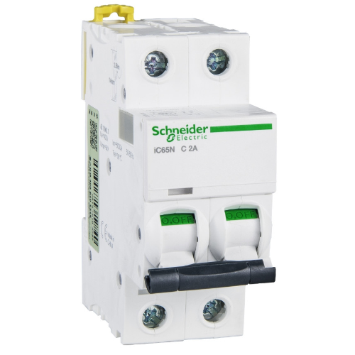 iC65N 2P 3A Автоматический выключатель 2-полюсный, 3А, 6кА (хар-ка C) Schneider Electric