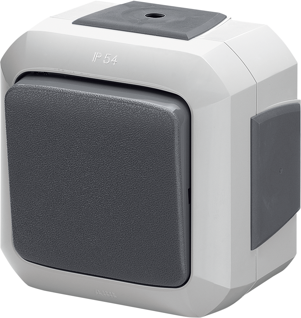 3558N-C06540 S Переключатель одноклавишный для многопостового монтажа IP54 серый Variant+ ABB, 2CHN580654C4517