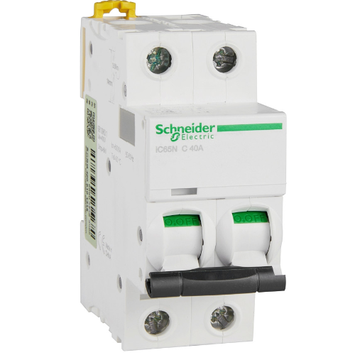 iC65N 2P 40А Автоматический выключатель 2-полюсный, 40А, 6кА (хар-ка C) Schneider Electric