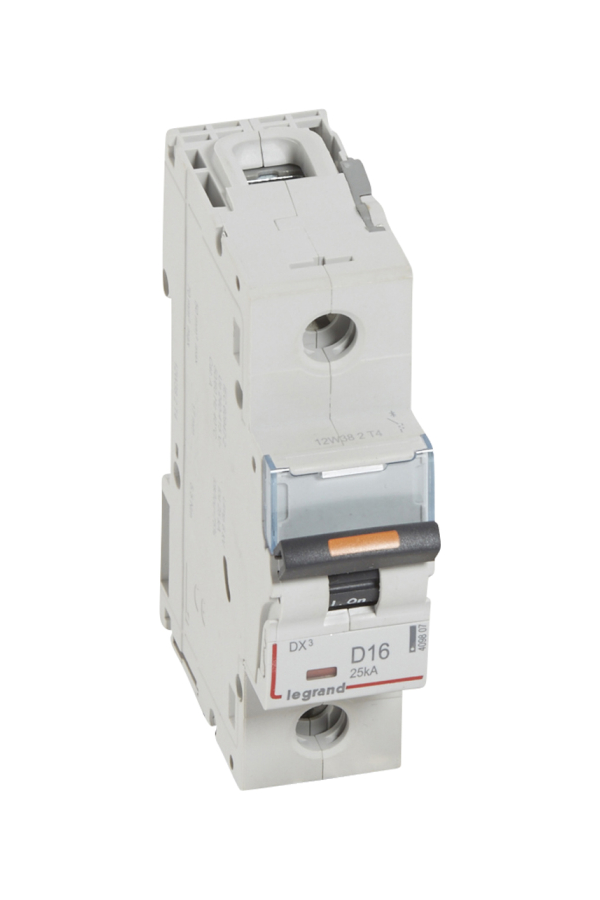 DX3 Автоматический выключатель 1-полюсный 16A 25kA (хар-ка D) Legrand, 409807